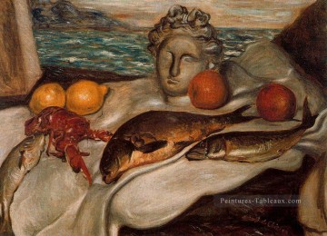 nature morte 1929 Giorgio de Chirico impressionniste Peinture à l'huile